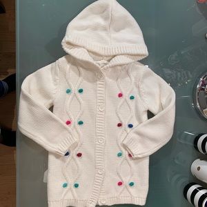 GYMBOREE SUNNY SPORTS BLUE elbow patch HOODED CARDIGAN SWEATER